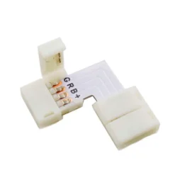 Conector L para tiras RGBW 5 Pin - 12mm