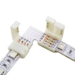 Conector L para tiras RGBW 5 Pin - 12mm
