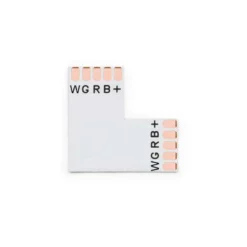 Conector L para tiras RGBW 5 Pin - 12mm