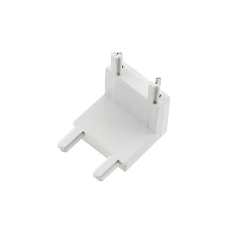 Conector L vertical Carril SLIM 48V, blanco