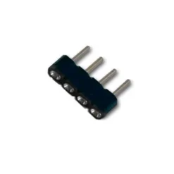 Conector Macho / Hembra para tiras LED RGB (4 Pin)