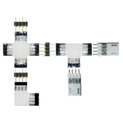 Conector Macho / Hembra para tiras LED RGB (4 Pin)