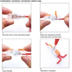 Conector rápido 1 a 2 cables 0,2-2,5mm2