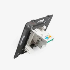 Conector Teléfono RJ11 verde para mecanismo de empotrar LIVOLO