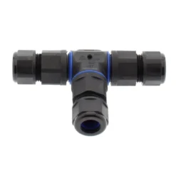 Conector T IP68, 110mm, Ø12-6mm, 3 cables 0.5-2.5mm2, 16A