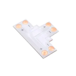 Conector T para tiras monocolor 2 Pin - 8mm