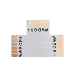Conector T para tiras RGB+CCT 6 Pin - 12mm