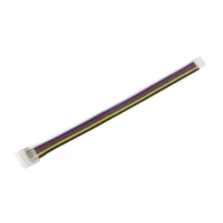 Conector Transparente con cable 14cm para tiras led RGB+CCT, PCB 12mm