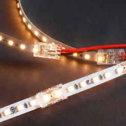 Conector Transparente para unión de tiras LED COB + SMD - 10mm