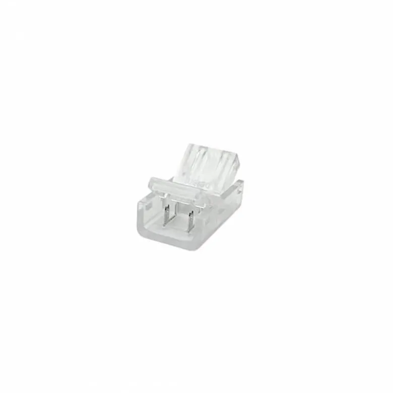 Conector Transparente para unión de tiras LED COB + SMD - 10mm