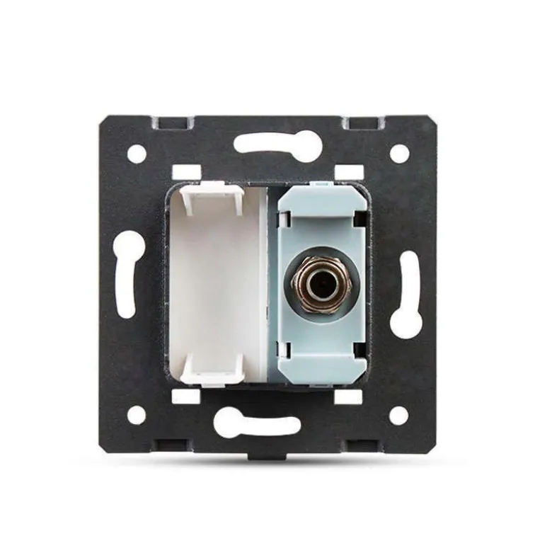 Conector TV blanco para mecanismo de empotrar LIVOLO