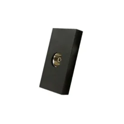 Conector TV negro para mecanismo de empotrar LIVOLO