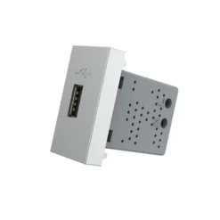 Conector USB gris para mecanismo de empotrar LIVOLO