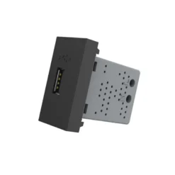 Conector USB negro para mecanismo de empotrar LIVOLO