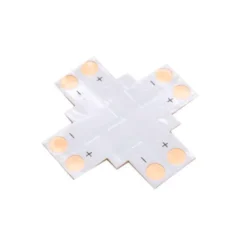 Conector X para tiras monocolor 2 Pin - 8mm