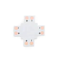 Conector X para tiras monocolor 2 Pin - 8mm