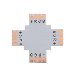 Conector X para tiras RGB 4 Pin - 10mm