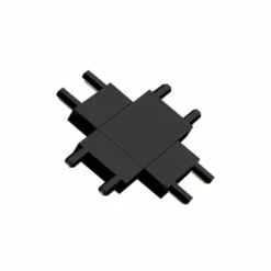 Conector X vertical Carril SLIM 48V, negro