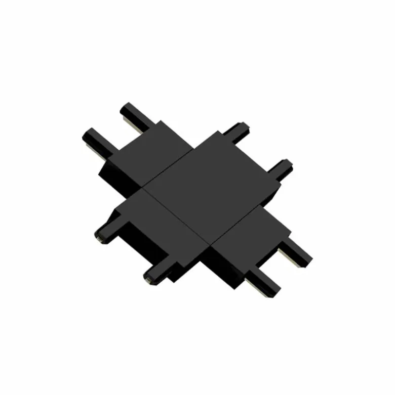 Conector X vertical Carril SLIM 48V, negro