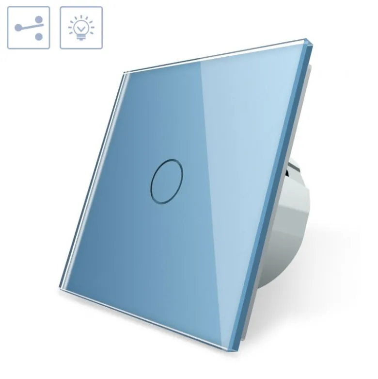 Conmutador táctil, frontal azul LIVOLO