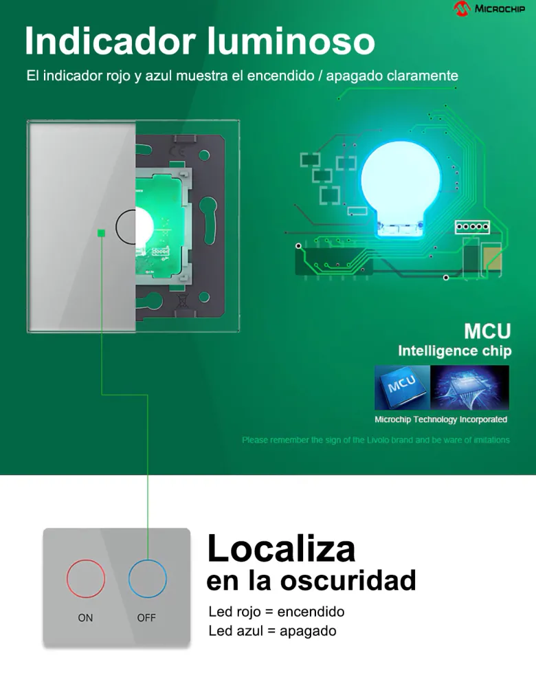 Conmutador táctil LIVOLO