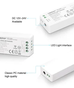 Controlador CCT blanco dual mini RF 4 zonas 12A