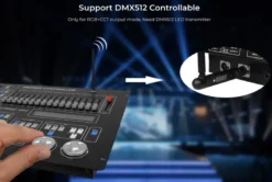 Controlador E3 - 2.4G RF, DC12-24V, 12A, 3 en 1 RGB+RGBW+RGBCCT