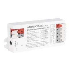 Controlador E2 - WiFi + 2.4G RF + Bluetooth, DC12-24V, 12A, 2 en 1, mono + CCT