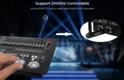 Controlador 2.4G RF, DC12-24V, 12A, 3 en 1 RGB+RGBW+RGBCCT