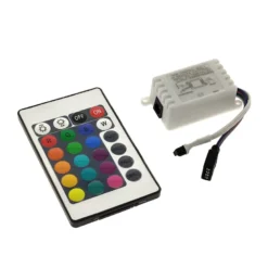 Controlador IR tira led RGB 24 botones