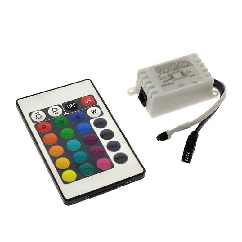Controlador IR tira led RGB 24 botones