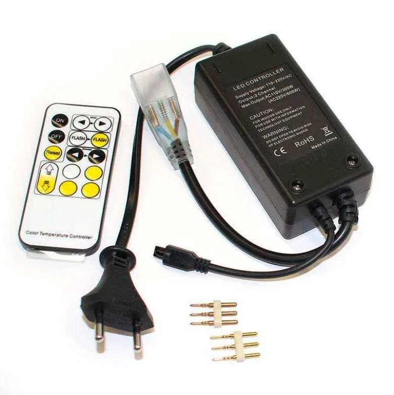 Controlador IR tira led 220V DUAL 600W