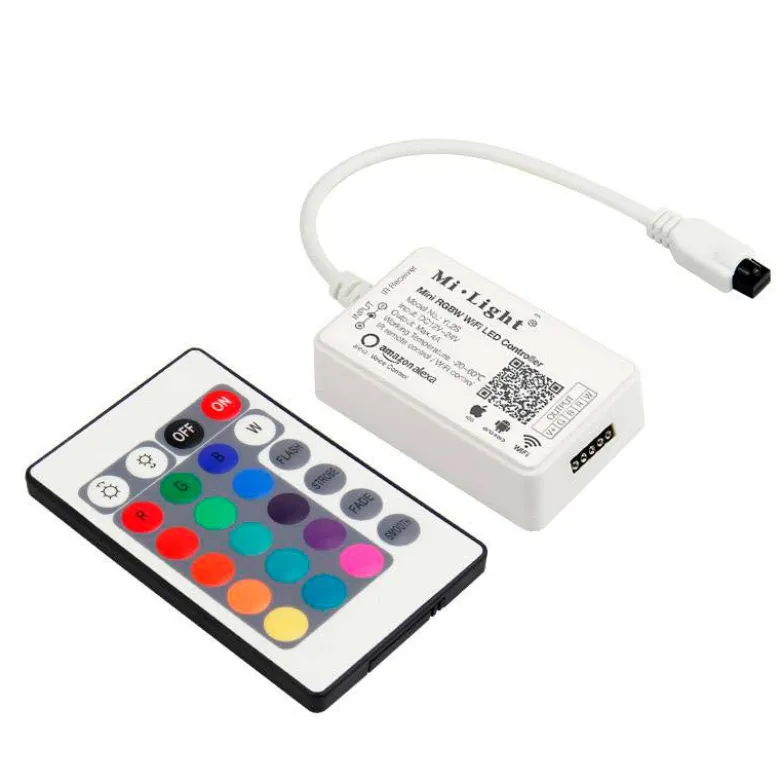 Controlador MINI RGBW para Tiras LED, Alexa Voice Control