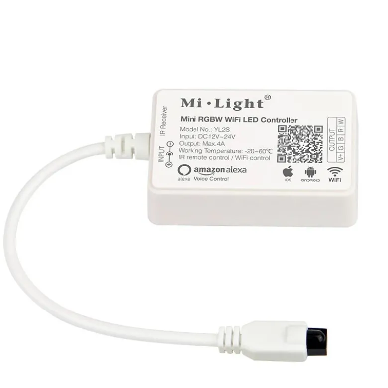 Controlador MINI RGBW para Tiras LED, Alexa Voice Control