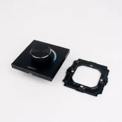 Controlador MONO/CCT empotrable con rueda giratoria, negro