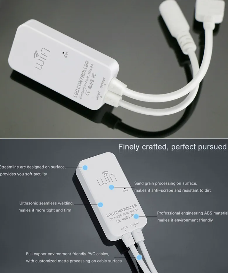 Controlador Open Lit RGB, WiFi APP, Alexa Voice Control