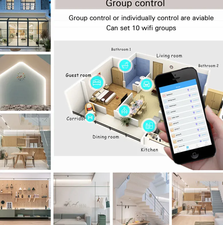 Controlador Open Lit RGB, WiFi APP, Alexa Voice Control