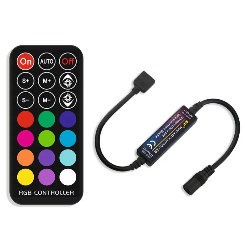 Controlador RF Mini tira LED RGB + mando