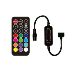Controlador RF Mini tira LED RGB + mando
