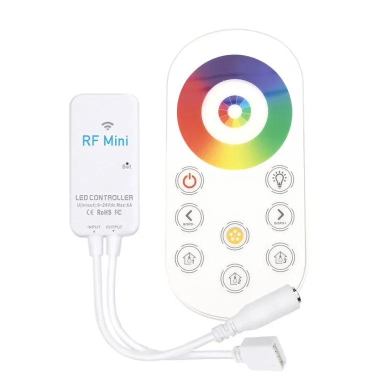 Controlador RF Mini tira LED RGBW + mando
