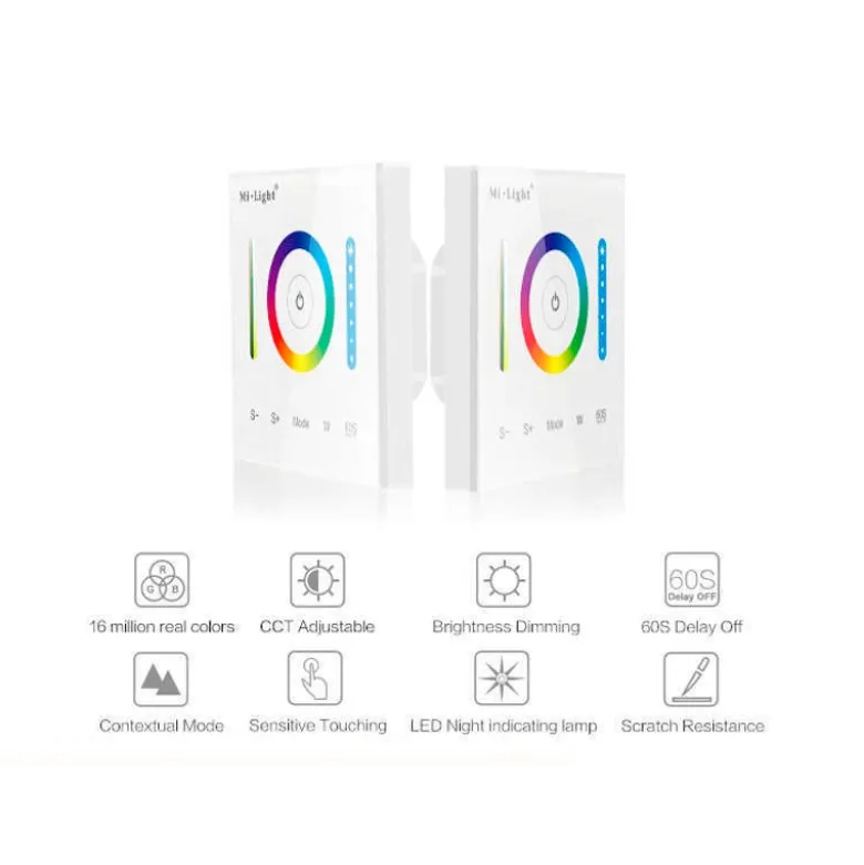 Controlador RGB/RGB+CCT táctil empotrable P3