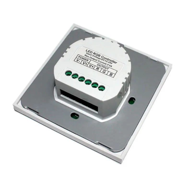 Controlador RGB táctil empotrable + mando a distancia RF