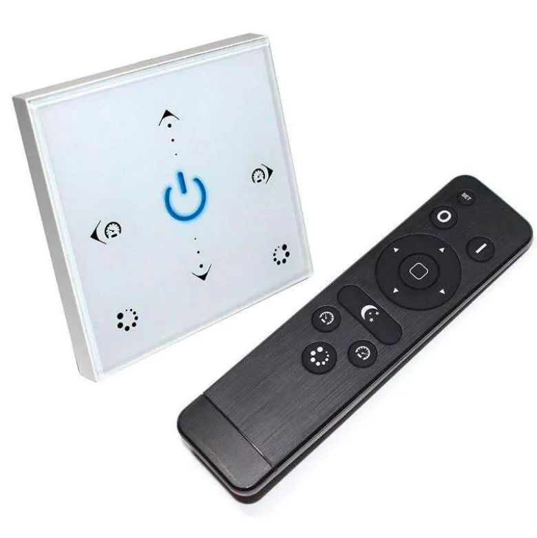 Controlador RGB táctil empotrable + mando a distancia RF
