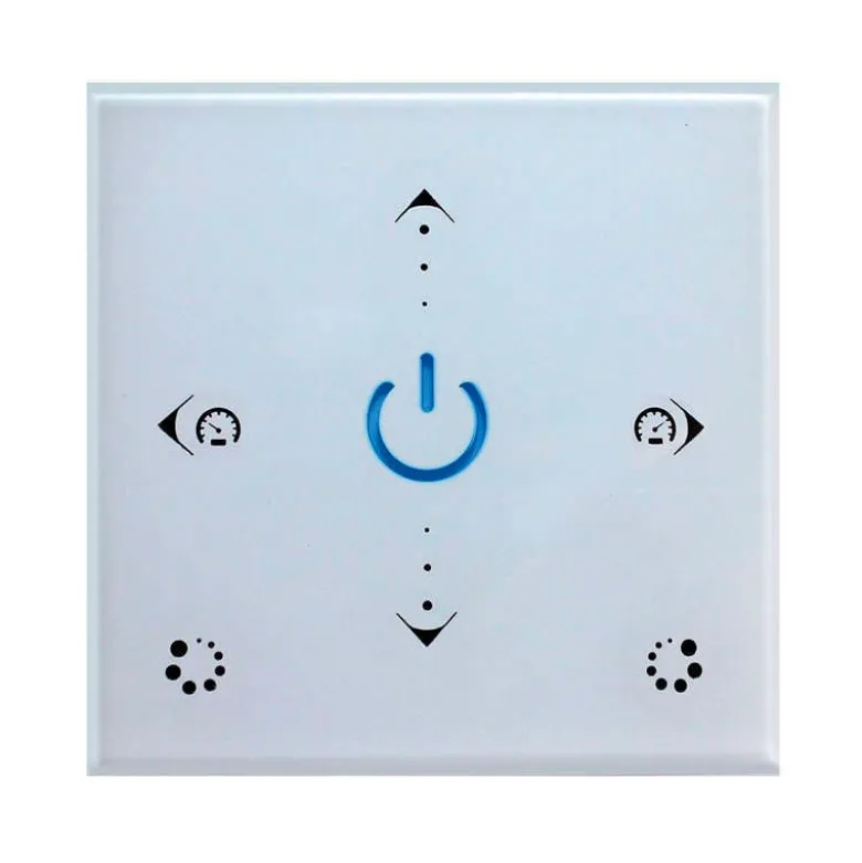 Controlador RGB táctil empotrable + mando a distancia RF
