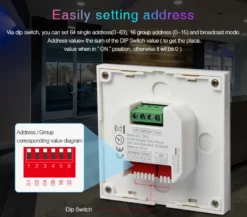DALI panel táctil RGB+CCT