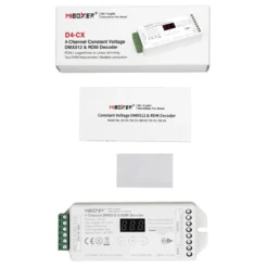 Decoder DMX512-RDM, RGBW, 20A, 2.4Ghz RF