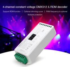 Decoder DMX512-RDM, RGBW, 20A, 2.4Ghz RF