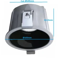 Downlight Led KOB Bridgelux, Driver Certadrive , 40W, CCT, IP65