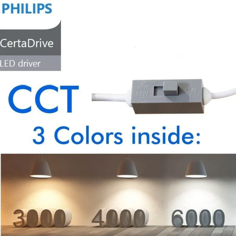 Downlight Led KOB Bridgelux, Driver Certadrive , 40W, CCT, IP65
