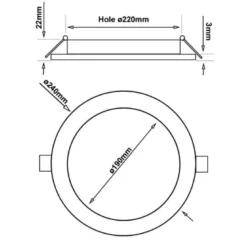 Downlight Led KRAMFOR 26W, OSRAM Chip, CCT ajustable